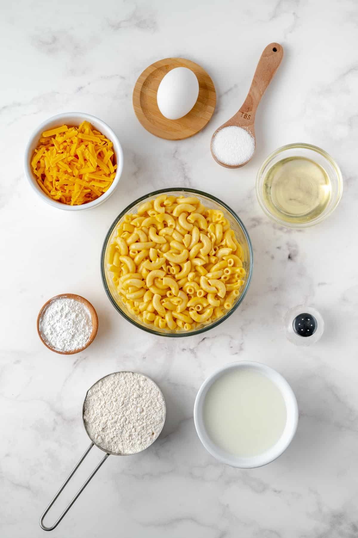 Ingredientes necessários para a receita.