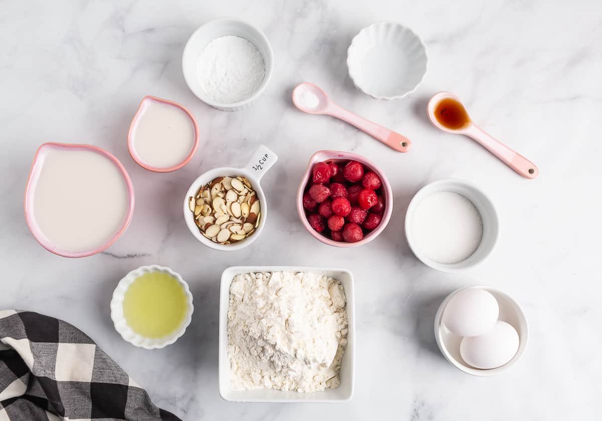 Ingredientes necessários para a receita.