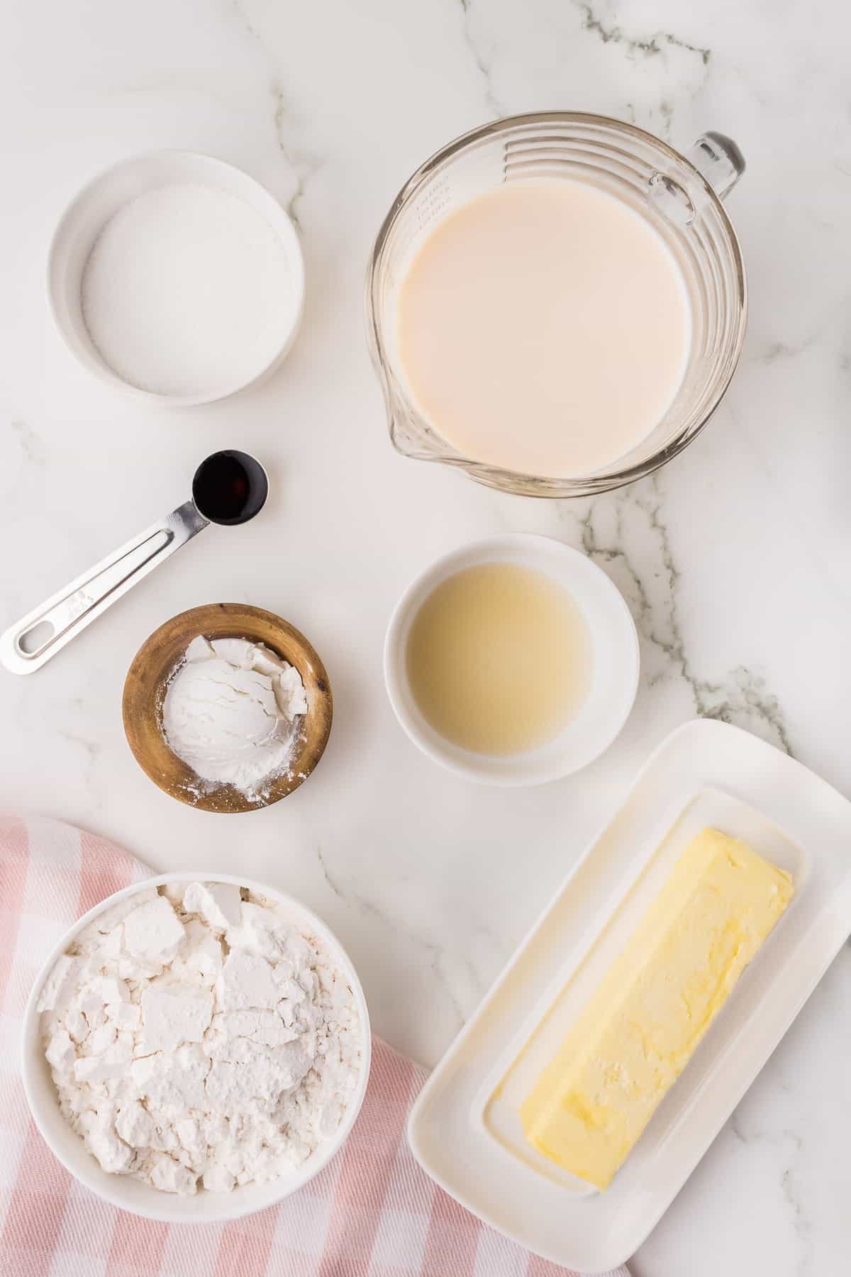 Ingredientes necessários para a receita.