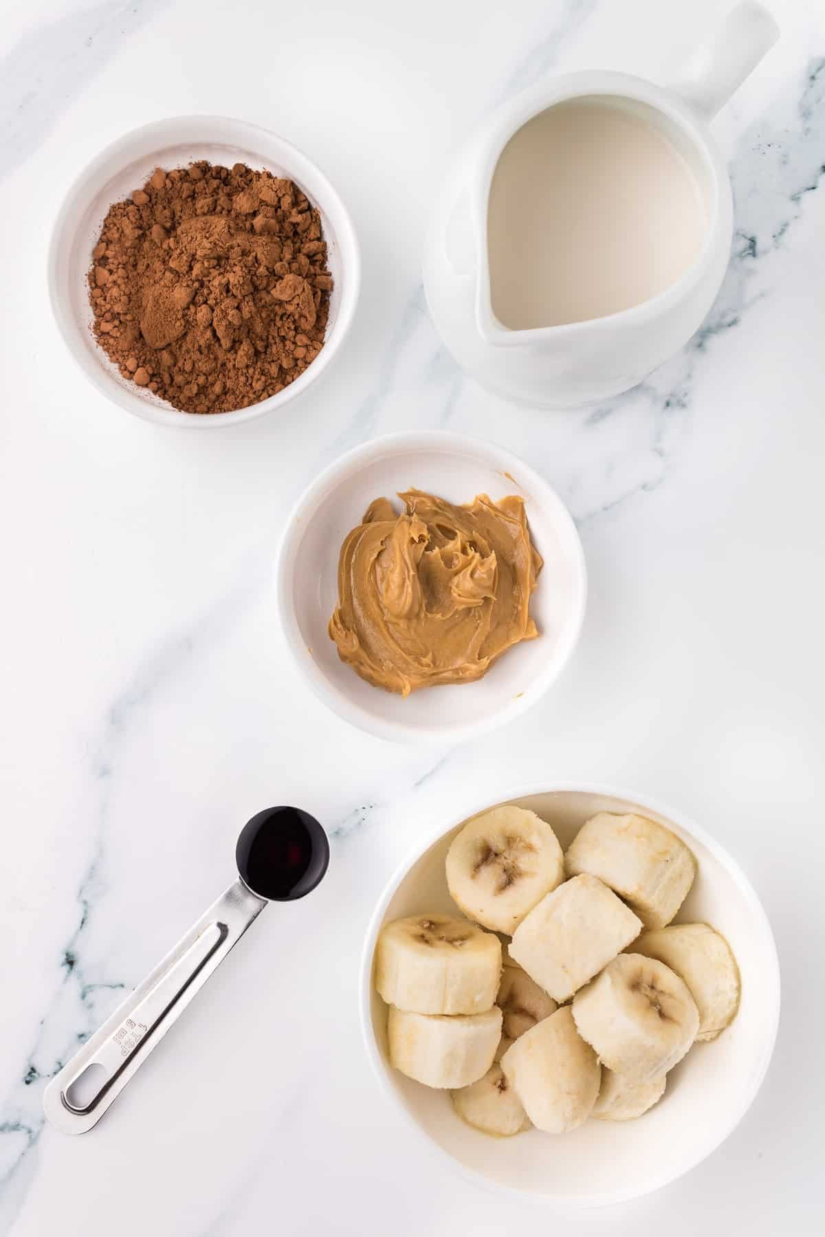 Ingredientes necessários para a receita.