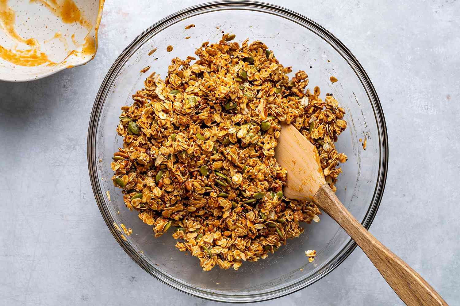 granola mixture in a bowl