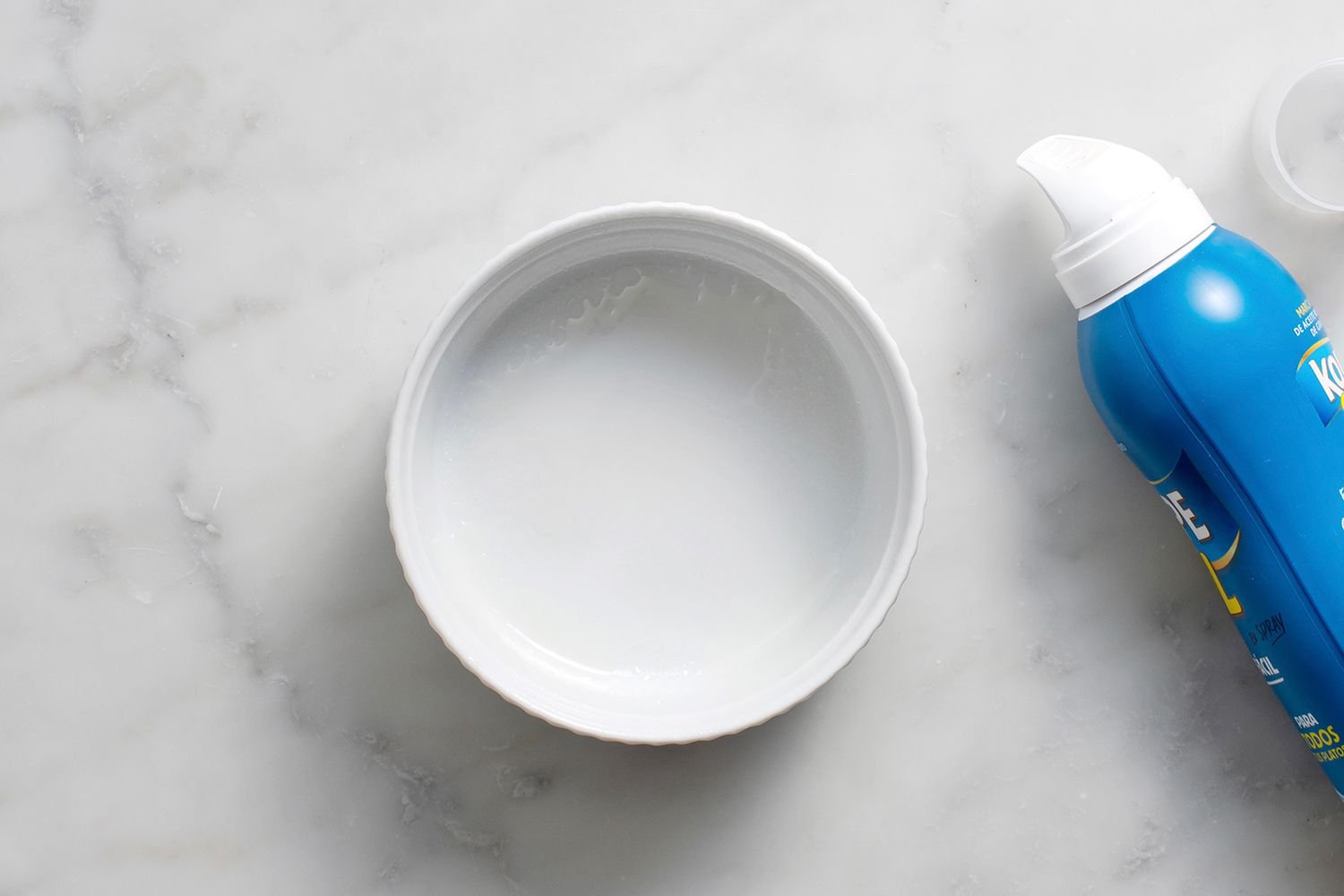 Ramekin and cooking spray