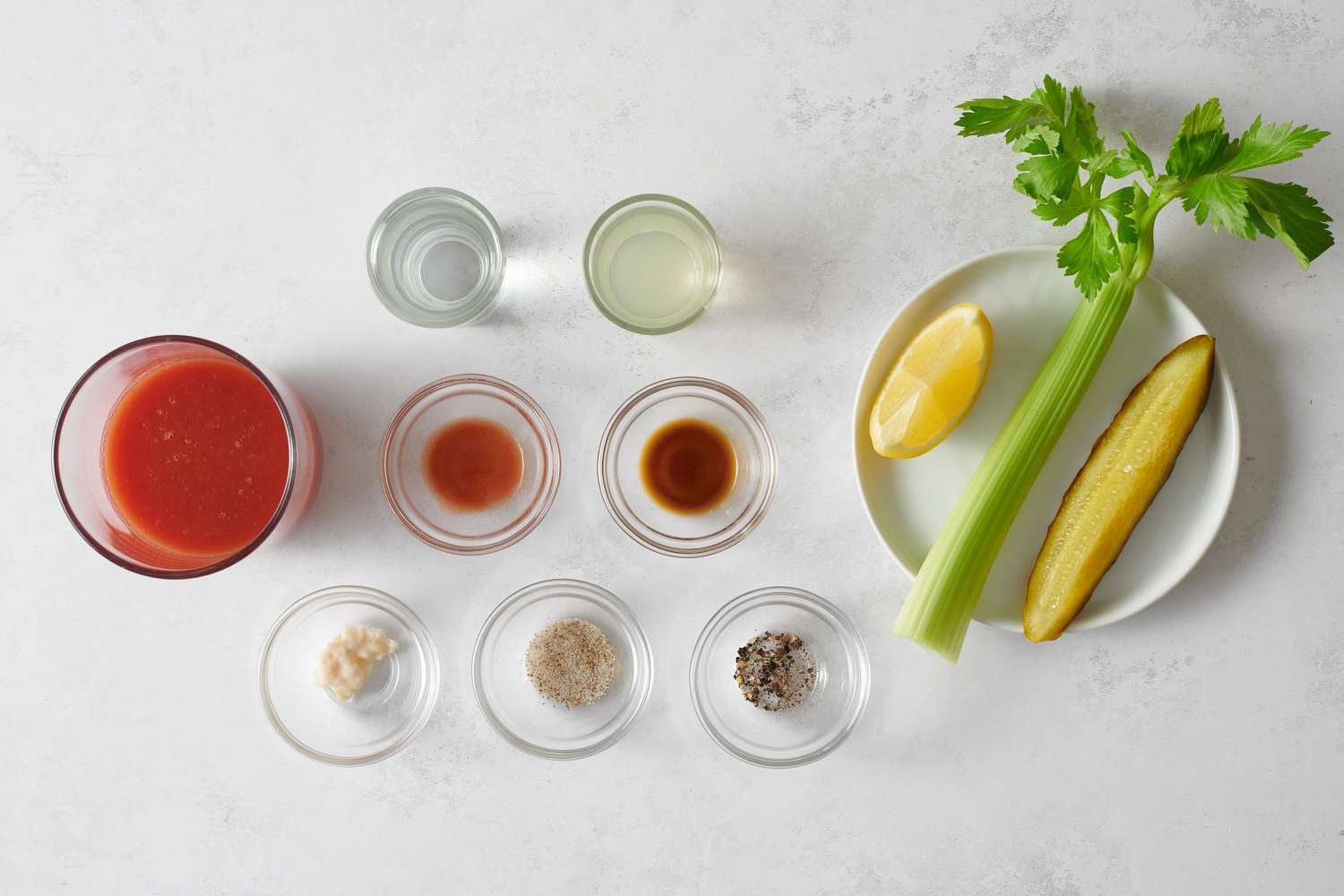 ingredients to make a Bloody Mary