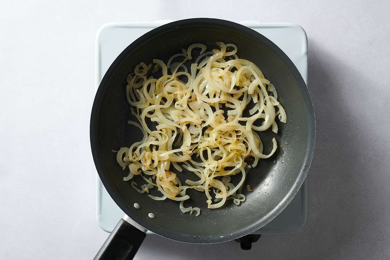 saute onions in skillet