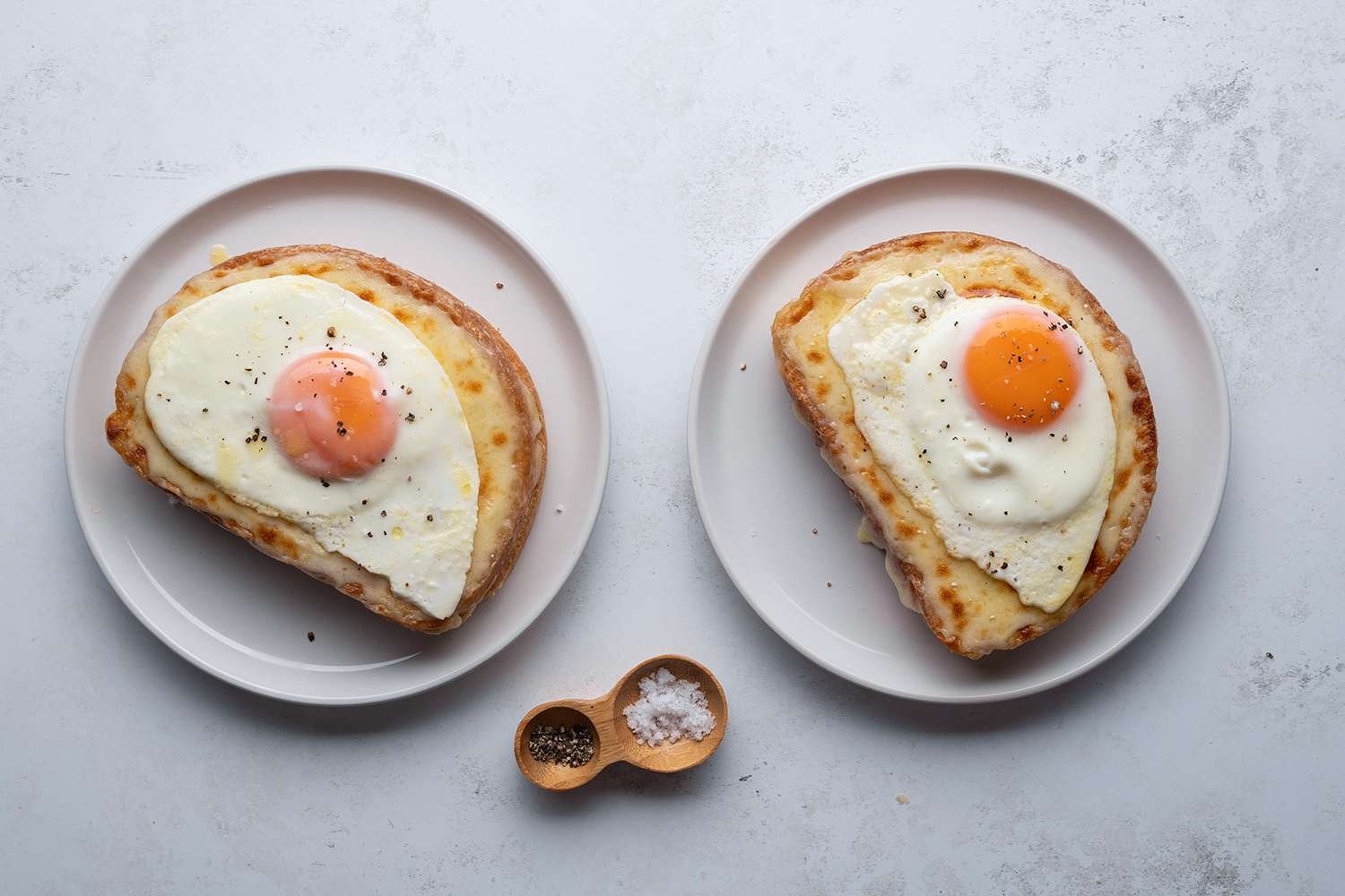 Croque Madame on plates