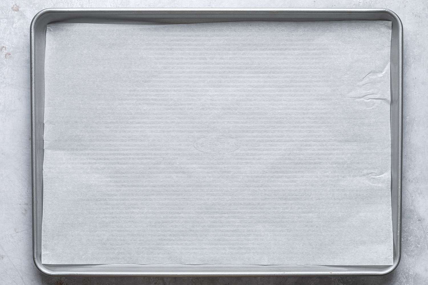 parchment lined baking sheet