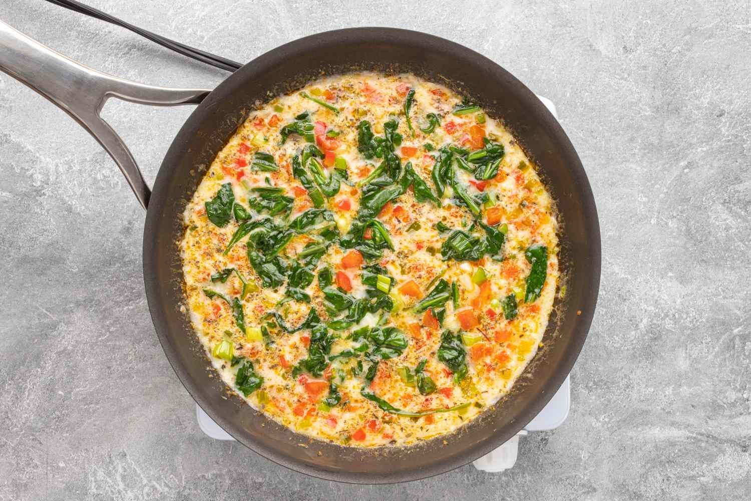 cooking an egg white frittata