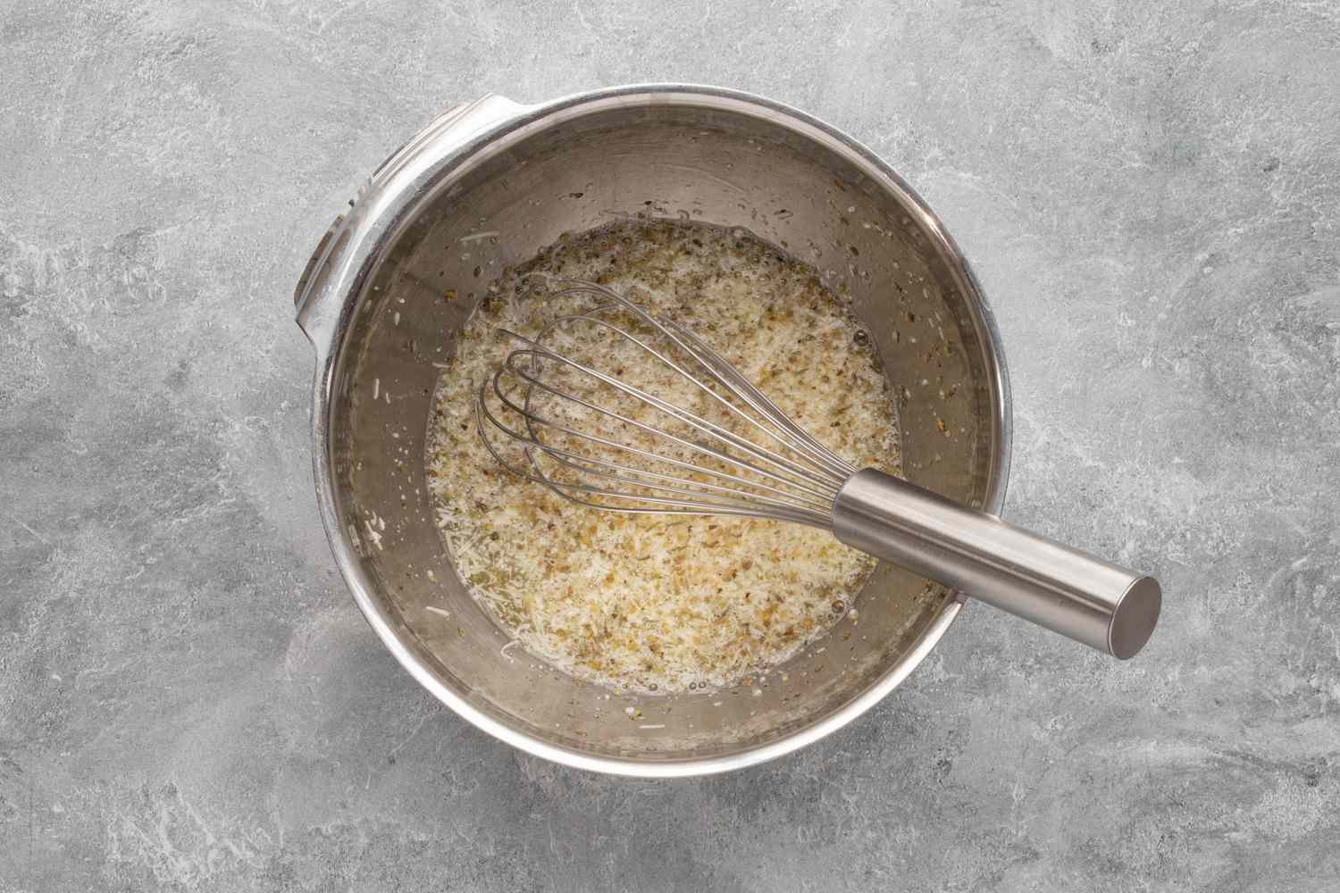 egg whites with seasonings for an egg white frittata