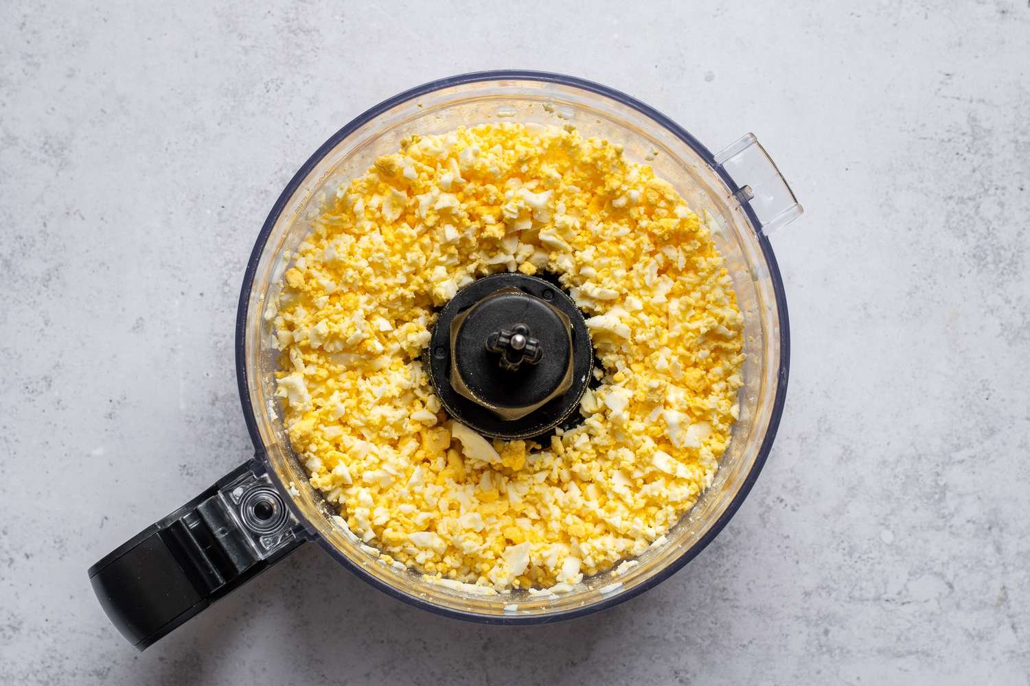 Eggs in a food processor