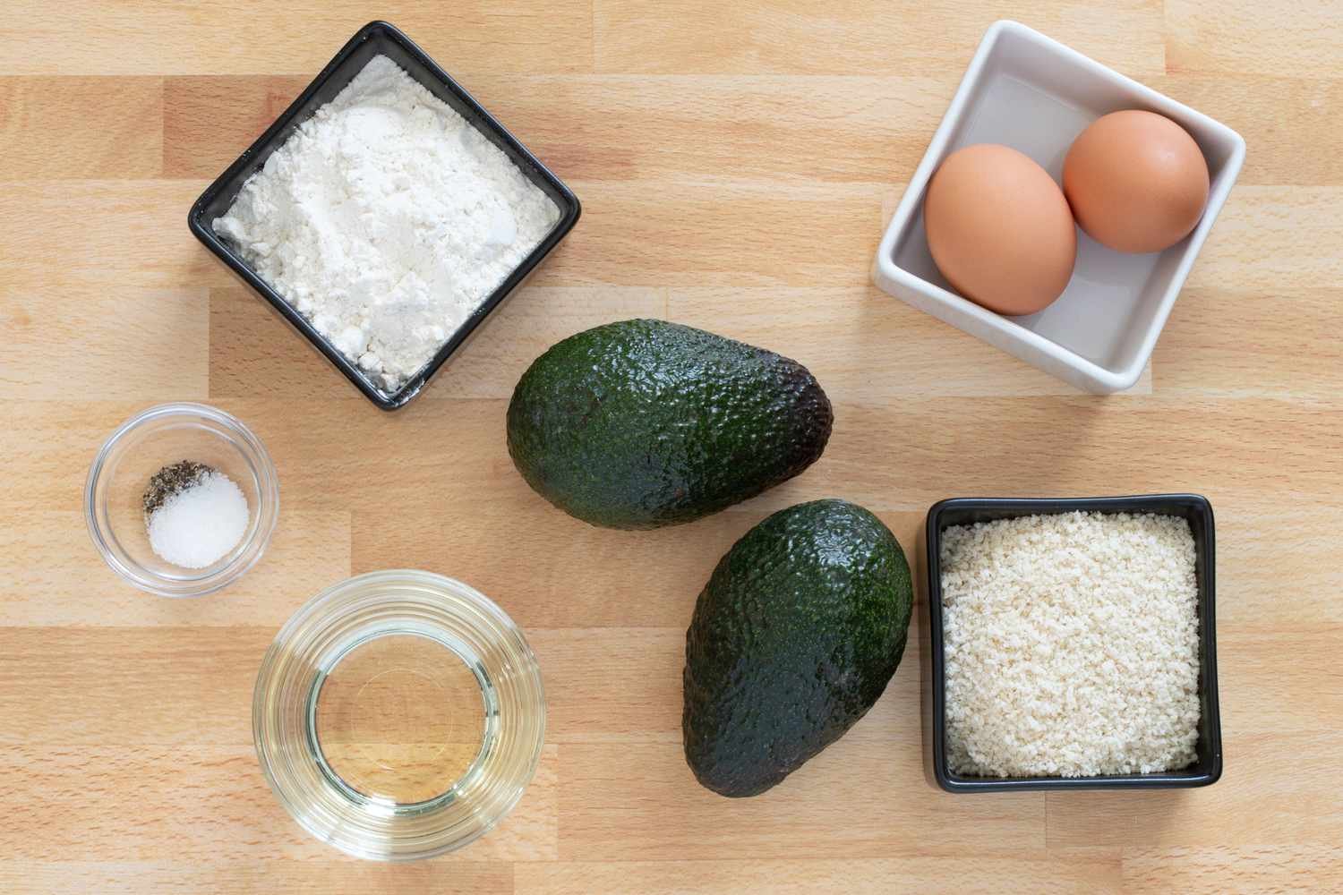 ingredients for fried avocado