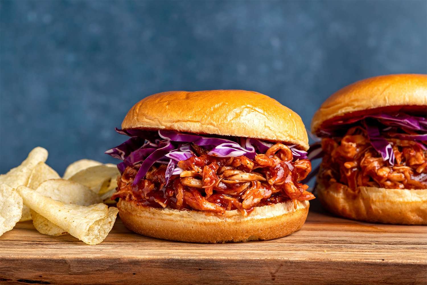 Pulled chicken sandwiches